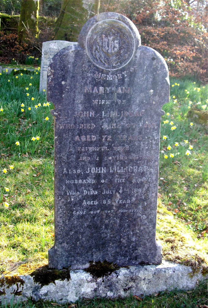 grave of john and mary ann lillicrap