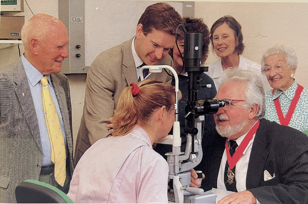 Ronald and the operating microscope
