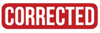 Corrected label