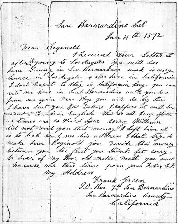 letter from edwin fey